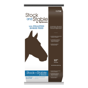 Nutrena Stock and Stable 12% Pelleted Horse Feed 50-lb bag