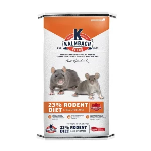 bag of Kalmbach 23% Rodent Feed